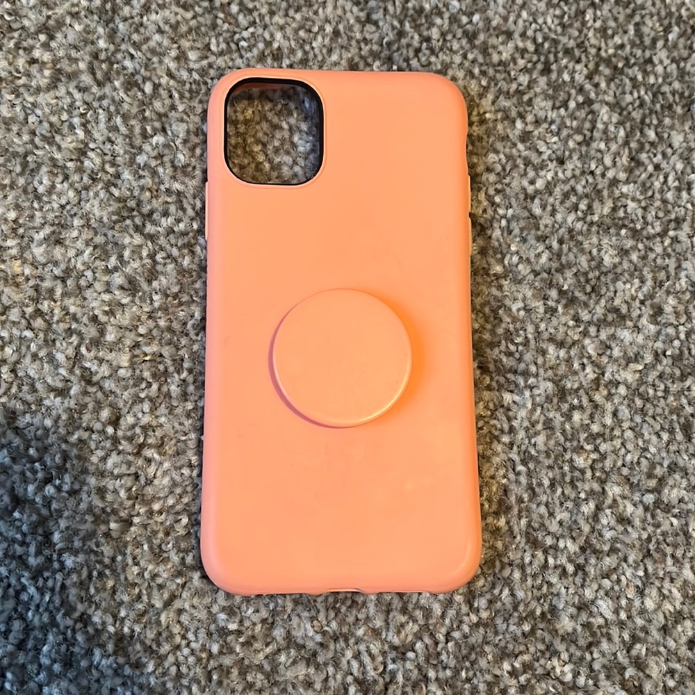 iPhone case with pop socket